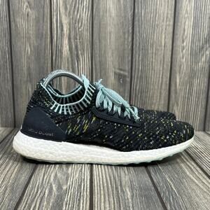 Adidas‎ UltraBoost X Women Running Jogging Shoes Carbon Raw Green Sz 9 BB6509